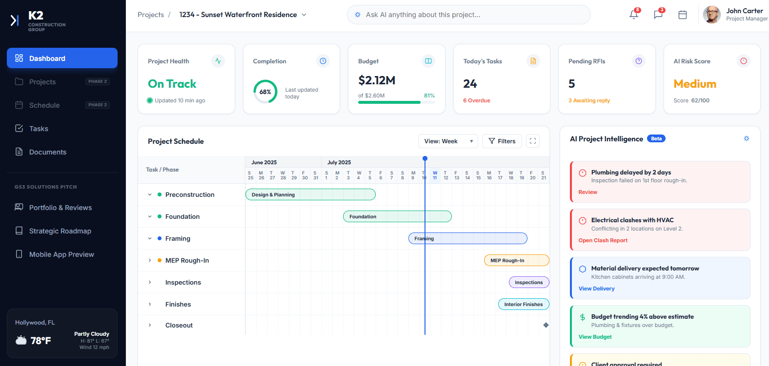 K2 Construction Case Study